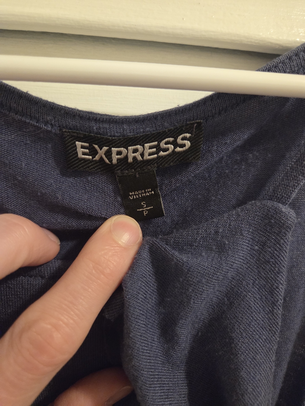 Express Blue Ruffle Camisole - Picture 6 of 7